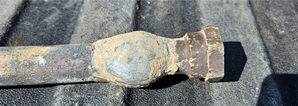 picture of a lead service line